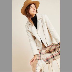 Anthropologie Lilla P Sherpa Moto Jacket NWT